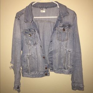 A well loved jean jacket